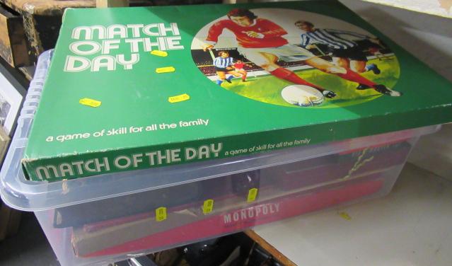 BOX OF VINTAGE GAMES ETC Image