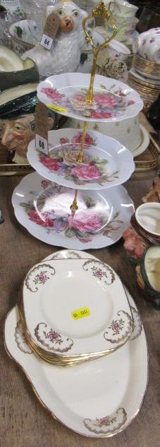 CAKE STAND AND SANDWICH SET Image
