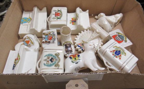 BOX OF CRESTED CHINA Image