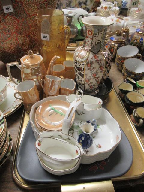TRAY OF GLASS AND CERAMICS Image