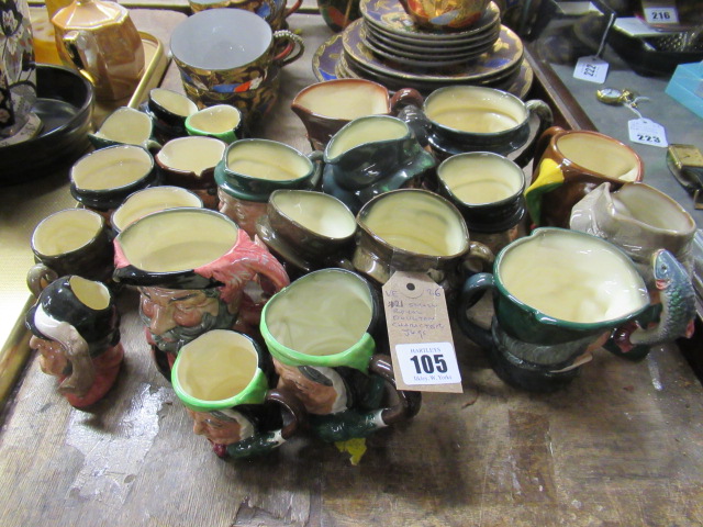 TWENTY ONE SMALL ROYAL DOULTON CHARACTER JUGS Image