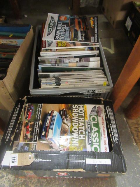 TWO BOXES OF CLASSIC CAR MAGAZINES Image