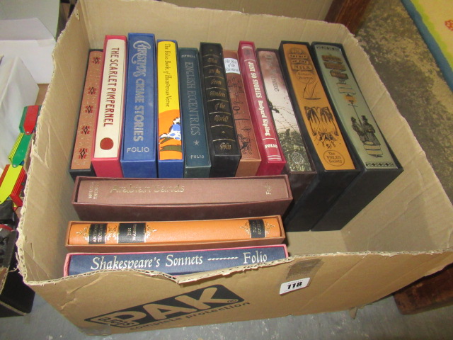 BOX OF FOLIO SOCIETY BOOKS INCLUDING KIPLING Image