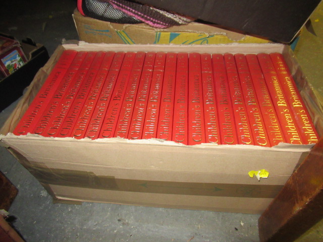 TWENTY VOLUMES OF BRITANNICA CHILDRENS ENCYCLOPAEDIA  Image