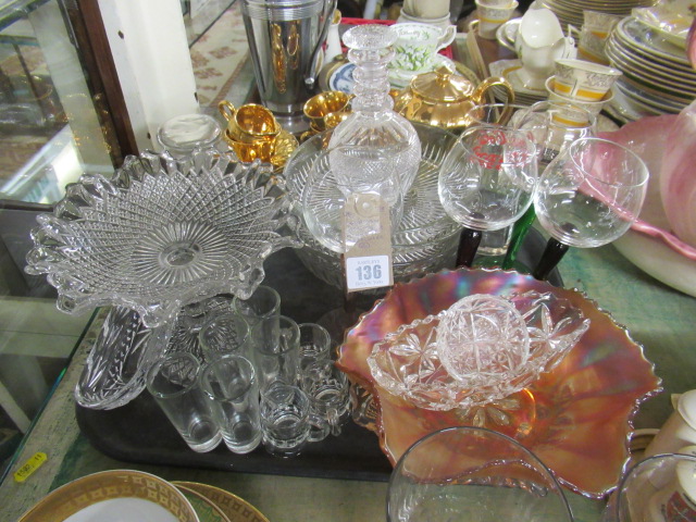 GEORGIAN DECANTER AND OTHER GLASS Image