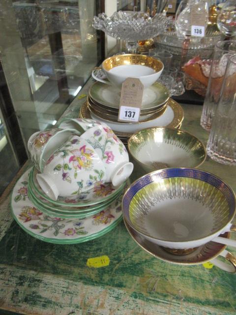 MINTON HADDON HALL AND  BAVARIAN TEAWARE Image