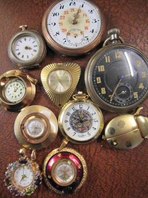 QUANTITY OF FOB AND POCKET WATCHES Image