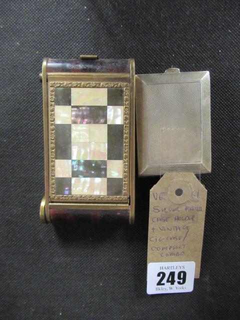 SILVER VESTA CASE AND VINTAGE CIGARETTE CASE Image