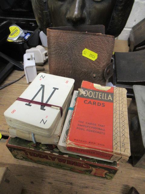 QUANTITY OF VINTAGE PLAYING CARDS ETC Image