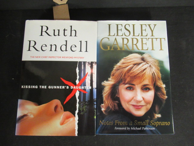 TWO FIRST EDITION BOOKS LESLEY GARRETT AND RUTH RENDELL Image