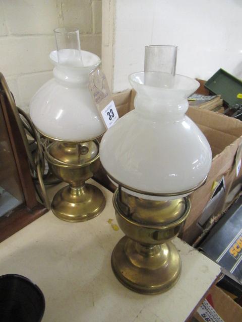 PAIR OF BRASS LANTERNS Image