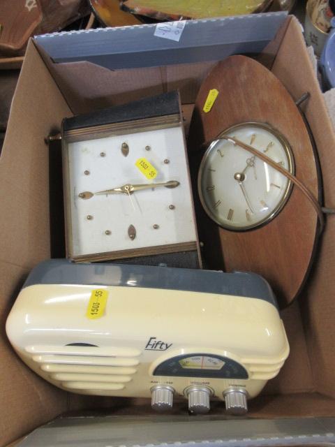 TWO CLOCKS AND A RADIO Image
