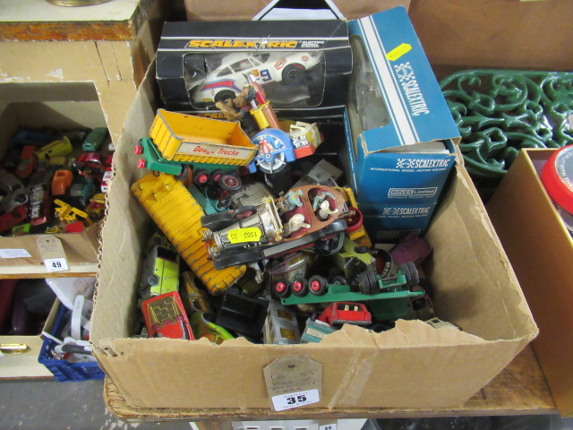 BOX OF DIECAST CARS ETC Image