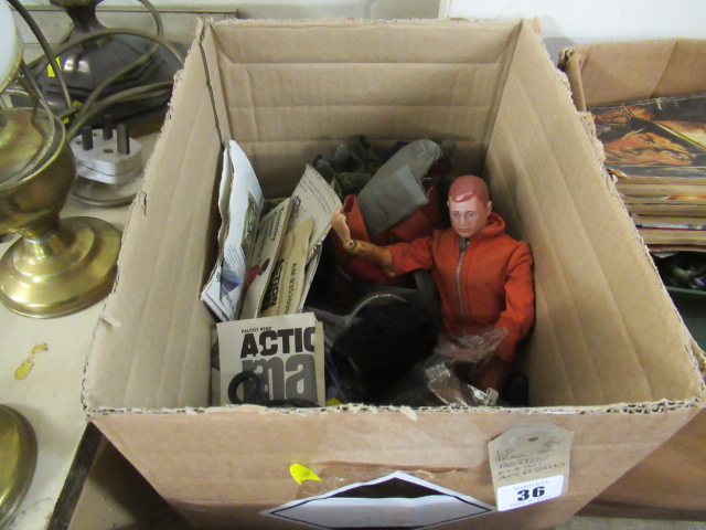 BOX OF ACTION MAN FIGURES ETC Image