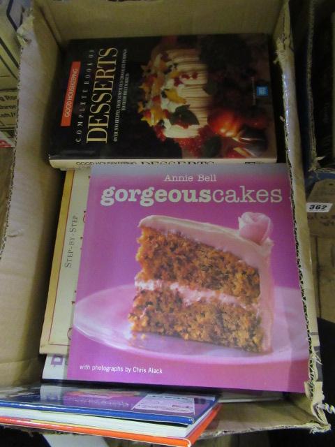 BOX OF COOKERY BOOKS Image
