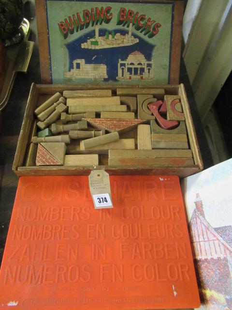 VINTAGE BUILDING BRICKS AND ANOTHER Image