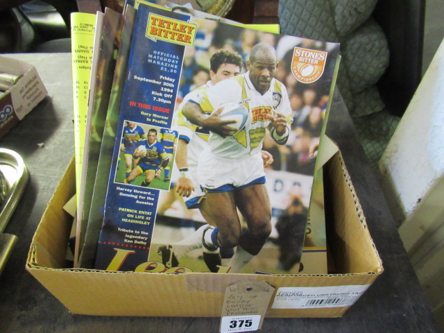 QUANTITY OF RUGBY LEAGUE VINTAGE PROGRAMMES Image
