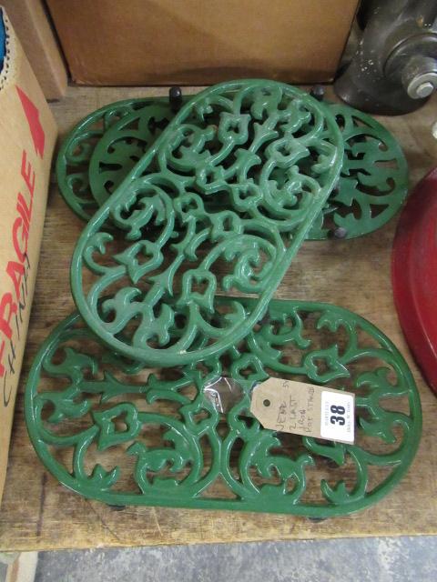 FOUR CAST IRON STANDS Image