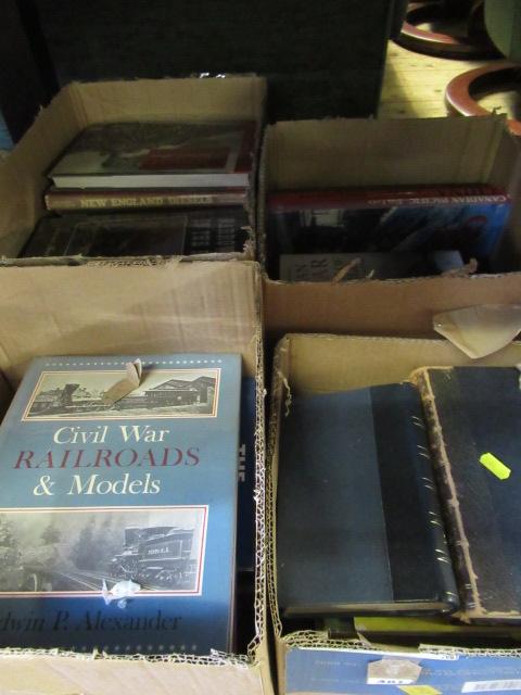 FOUR BOXES OF RAILWAY BOOKS Image