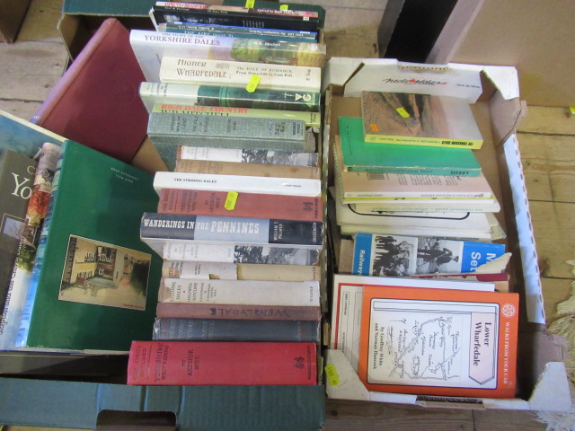 TWO BOXES OF BOOKS ON YORKSHIRE ETC Image