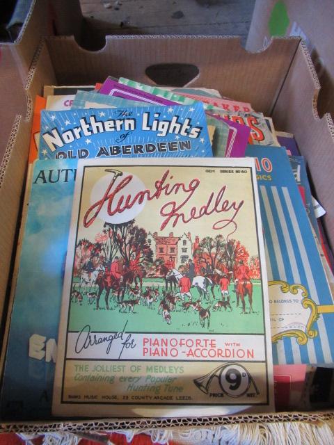 BOX OF SHEET MUSIC Image