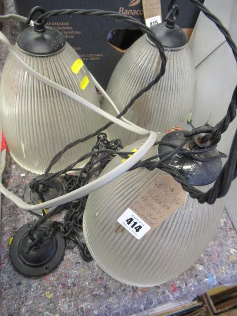 THREE GLASS PENDANTS FROM JIM LAWRENCE  Image