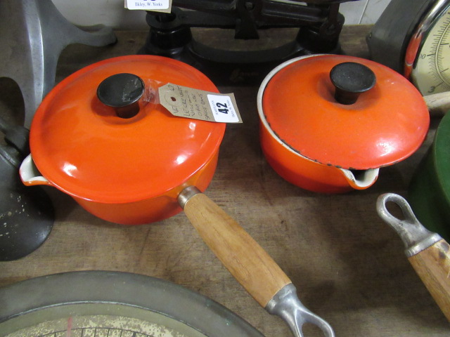 TWO LE CREUSET VOLCANO SAUCEPANS Image