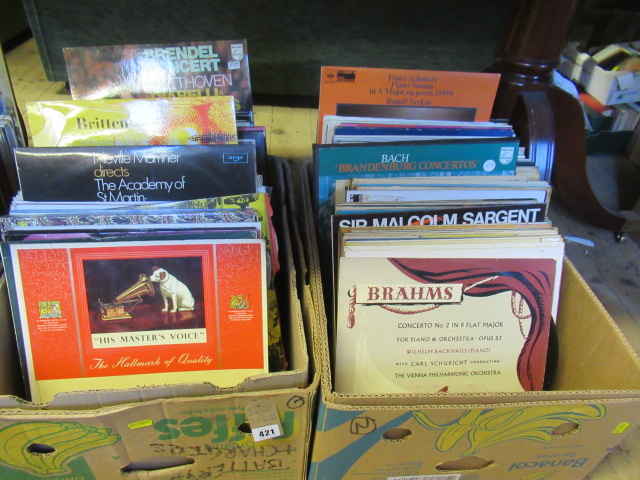 TWO BOXES OF CLASSICAL LP RECORDS Image