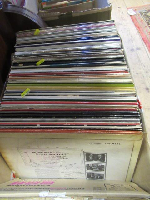 BOX OF LP RECORDS Image