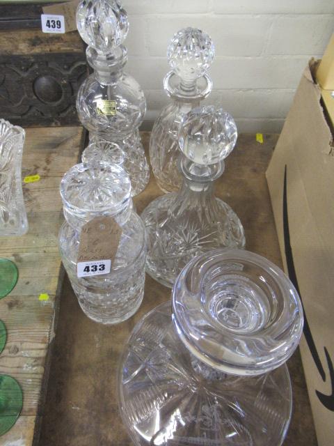 SIX GLASS DECANTERS Image