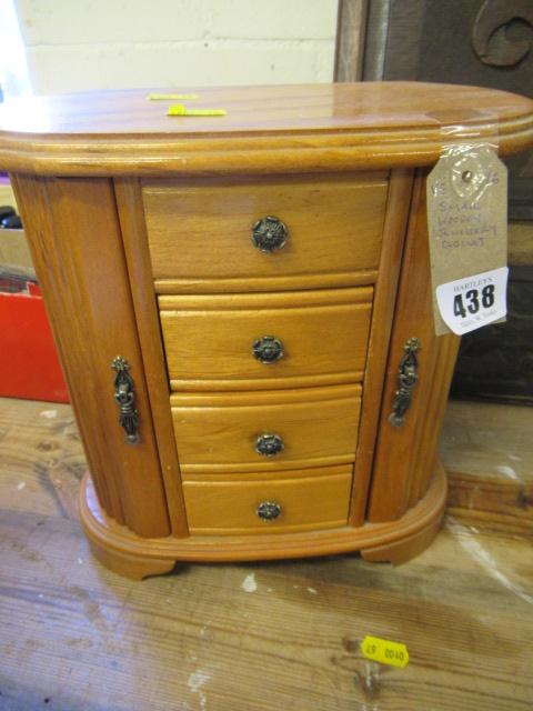 SMALL WOODEN JEWELLERY CABINET Image
