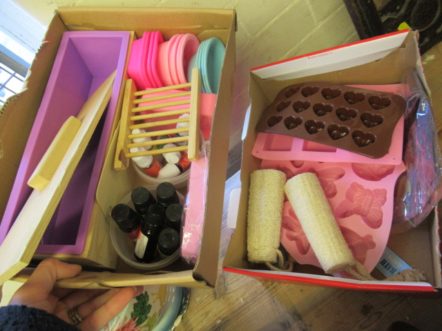 TWO BOXES OF SOAP MAKING EQUIPMENT Image