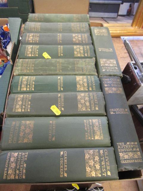 BOX OF ILLUSTRATED DICKENS NOVELS Image
