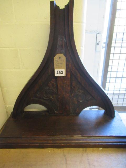 CARVED OAK SCONCE Image