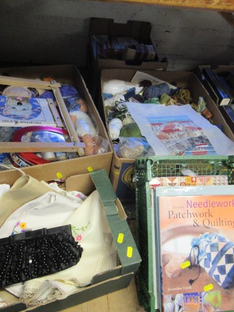 SIX BOXES OF EMBROIDERY ASSOCIATION  ITEMS Image