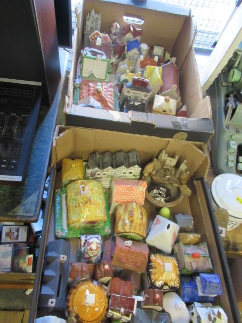 TWO BOXES OF FUNCTIONAL COTTAGE MODELS ETC Image