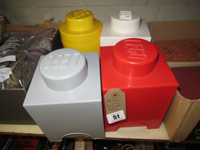 FOUR LEGO STORAGE  BOXES Image