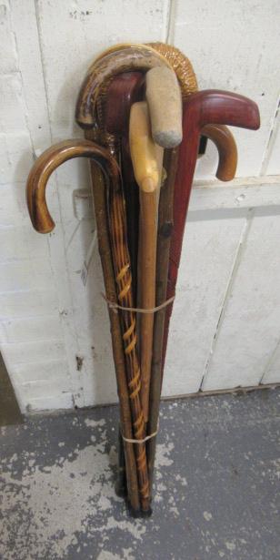 BUNDLE OF WALKING STICKS Image