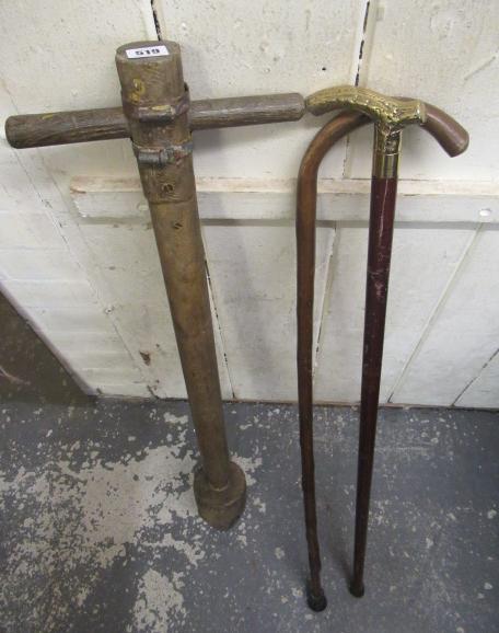 TWO WALKING STICKS ETC Image
