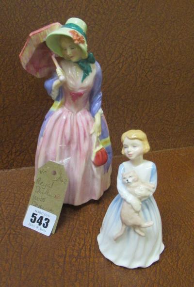 ROYAL DOULTON MISS DEMURE AND MY FIRST PET FIGURES Image