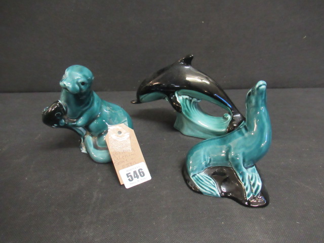 POOLE POTTERY DOLPHIN  SEAL AND OTTER Image