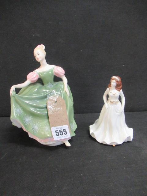 ROYAL DOULTON AND COALPORT FIGURES (2) Image