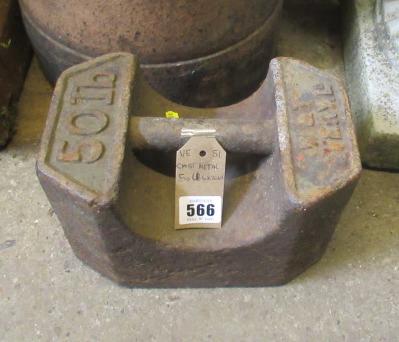 CAST IRON 50 LB WEIGHT Image