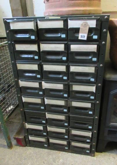 TWENTY FOUR DRAWER METAL CABINET Image
