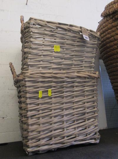 TWO WICKER BASKETS Image