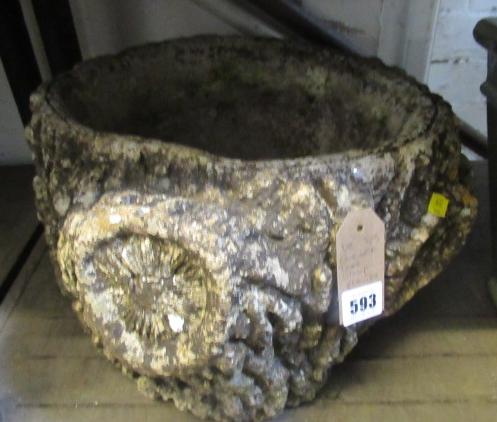 COMPOSITE TREE STUMP PLANTER Image