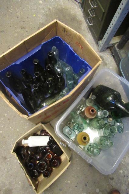 THREE BOXES OF VICTORIAN BOTTLES Image
