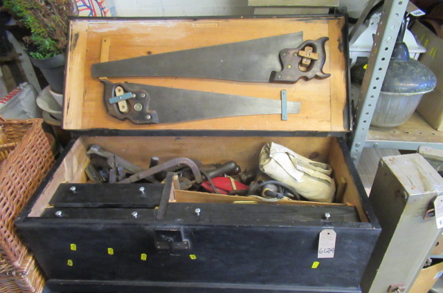 JOINERS TOOL BOX AND CONTENTS Image