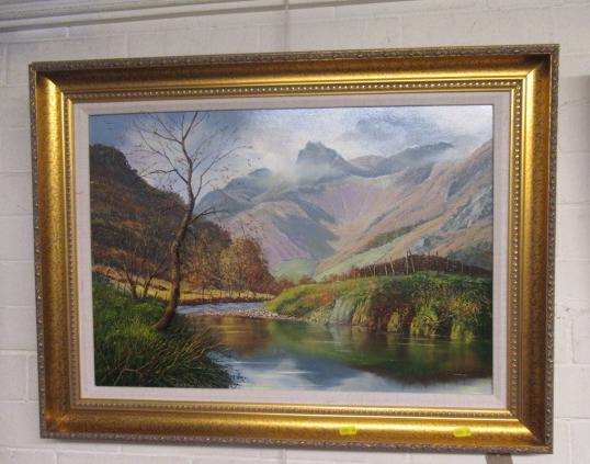OIL OF LANGDALE PIKES BY A T BLAMIRES Image