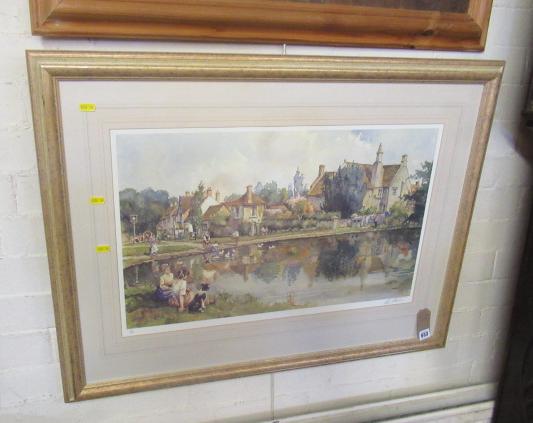 SIGNED LIMITED EDITION PRINT OF BIDDESTONE WILTSHIRE BY STURGEON Image